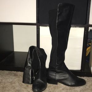 Michael Kors knee high leather boots